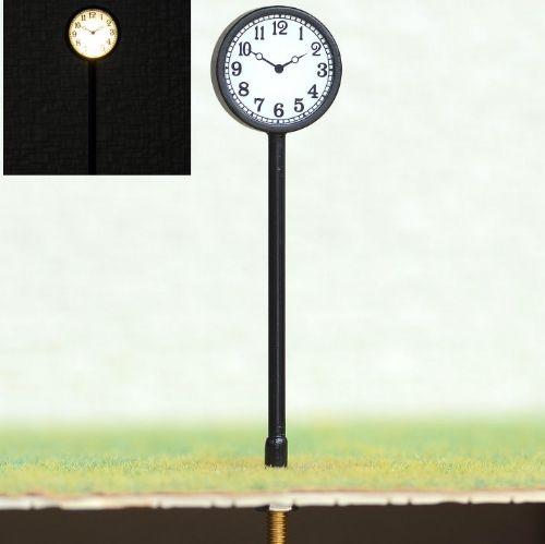 O Scale Illuminated Clock
